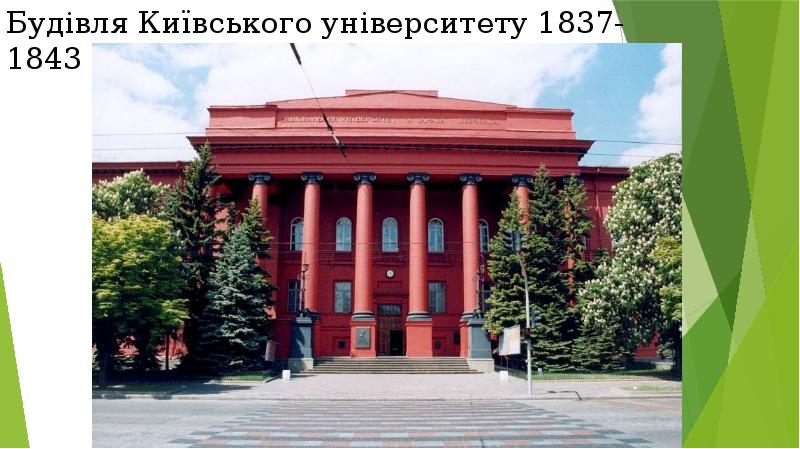 Будівля Київського університету 1837-1843 Будівля Київського університету 1837-1843