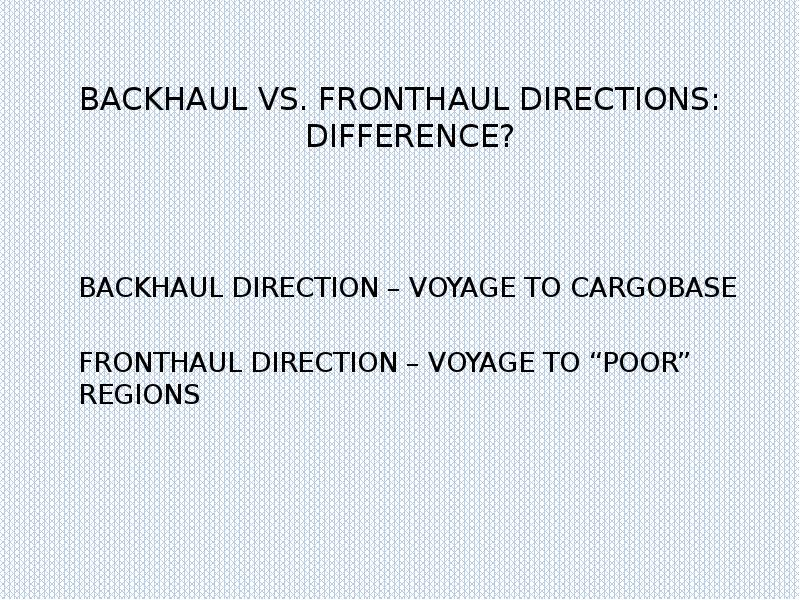 COMMERCIAL SHIPPING: SHIPOWNERS’ VIEW