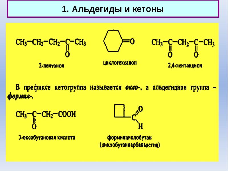 Картинки альдегиды и кетоны