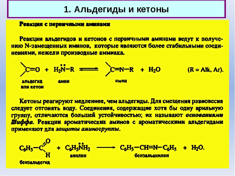 Карбонильные соединения альдегиды и кетоны презентация 10 класс