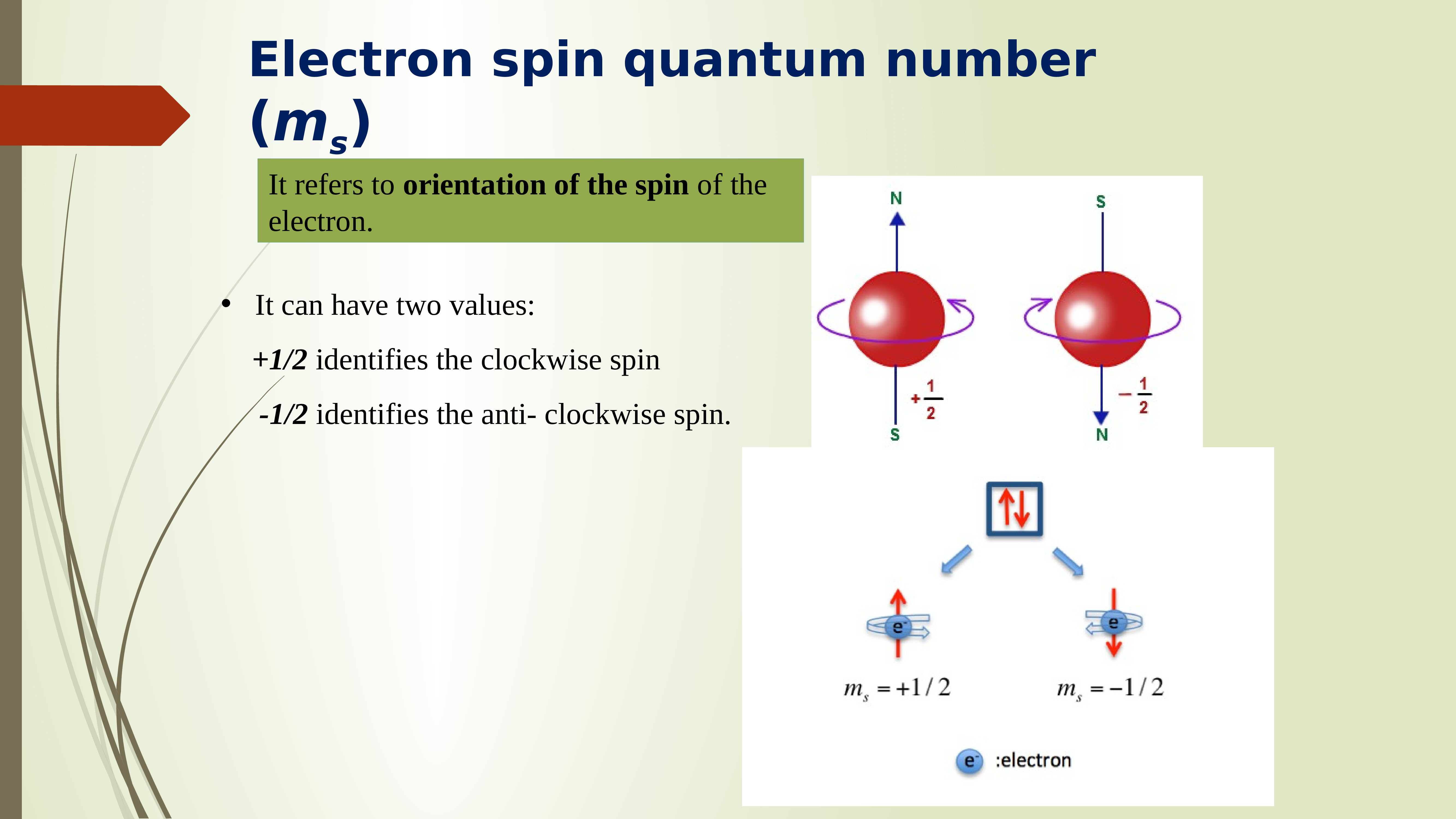 Quantum spin