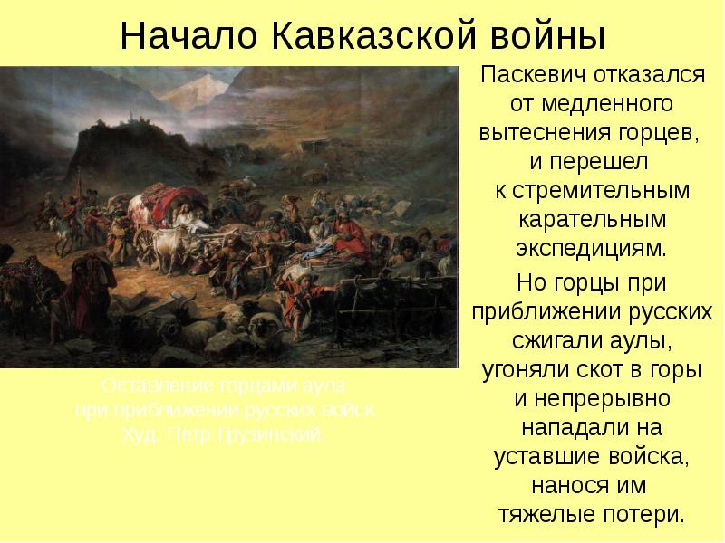 Политика россии на кавказе презентация