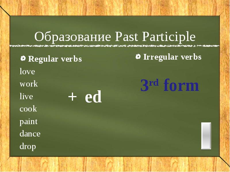 Past participle в английском