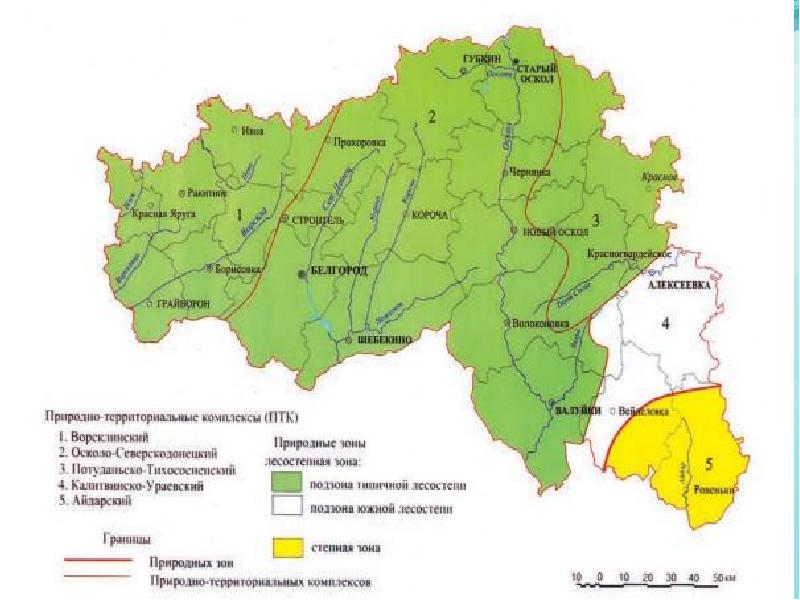 Белгород контурная карта