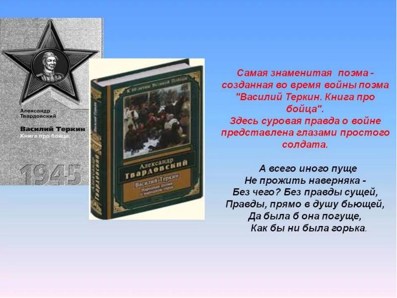 Василий теркин презентация к уроку 8 класс