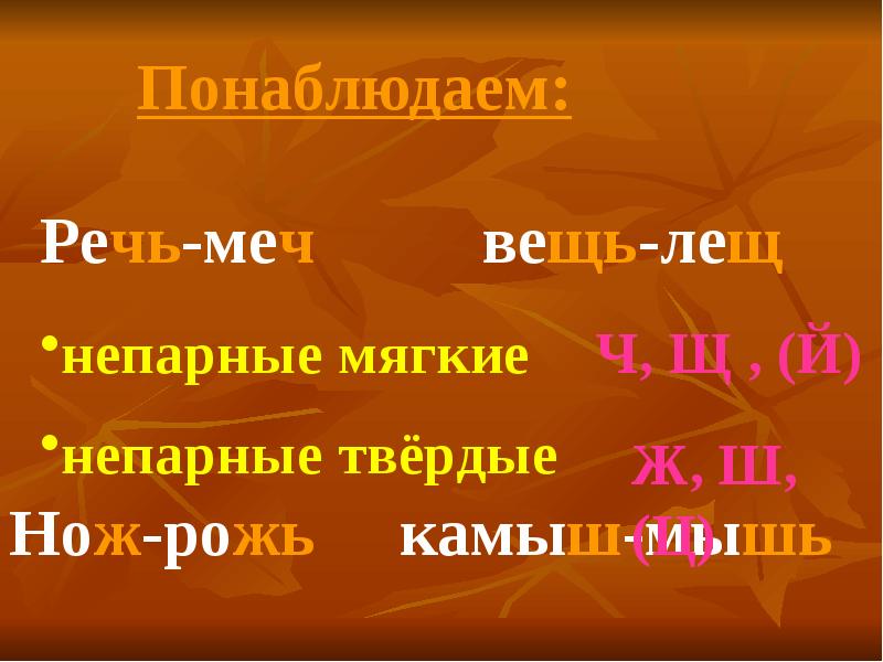 Шипящие согласные презентация 1 класс школа россии