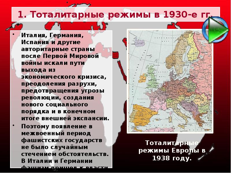 Авторитарные режимы в европе в 1920 е гг презентация 10 класс