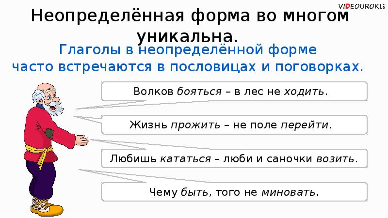 3 класс русский язык неопределенная форма глагола презентация