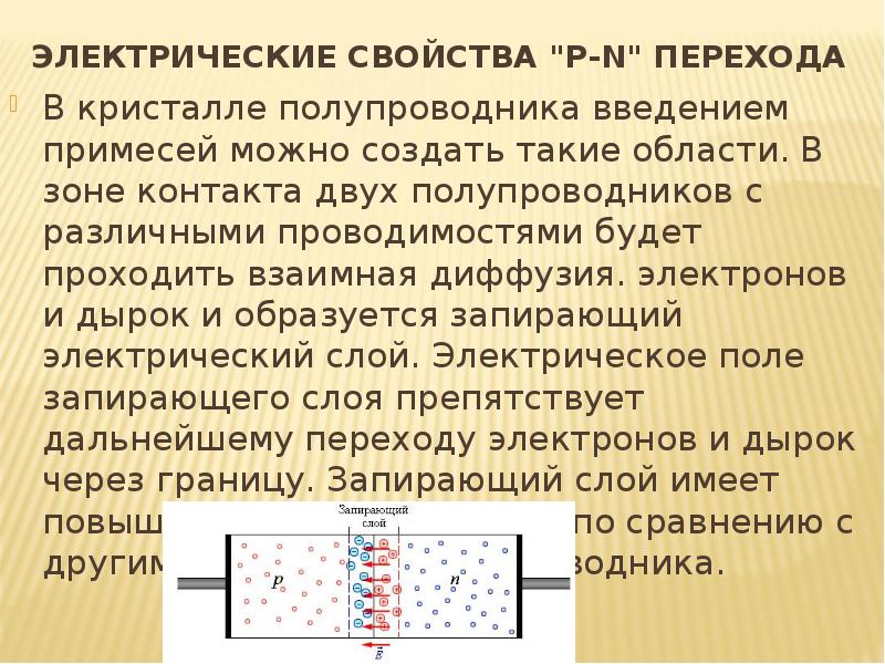 Электрические свойства