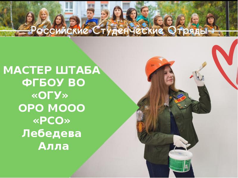 Проект студенческие отряды