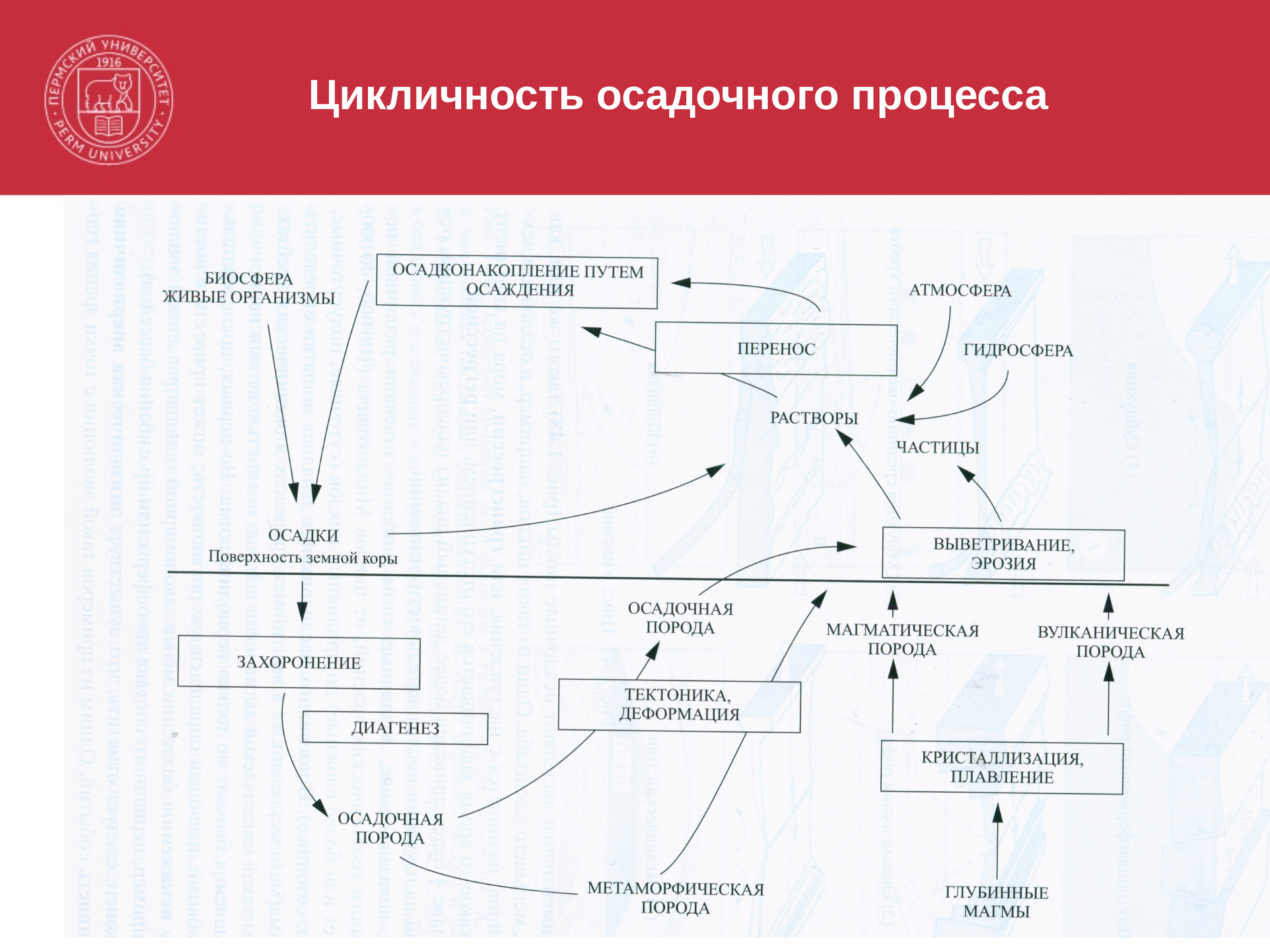 Процесс 18. Цикличность процессов. Периодичность и цикличность. Периодичность осадочного процесса. Эволюция осадочного процесса.