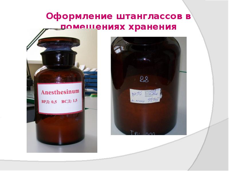 Оформление штанглассов в помещениях хранения Оформление штанглассов в помещениях хранения