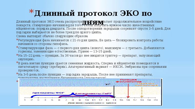 Схема стимуляции эко