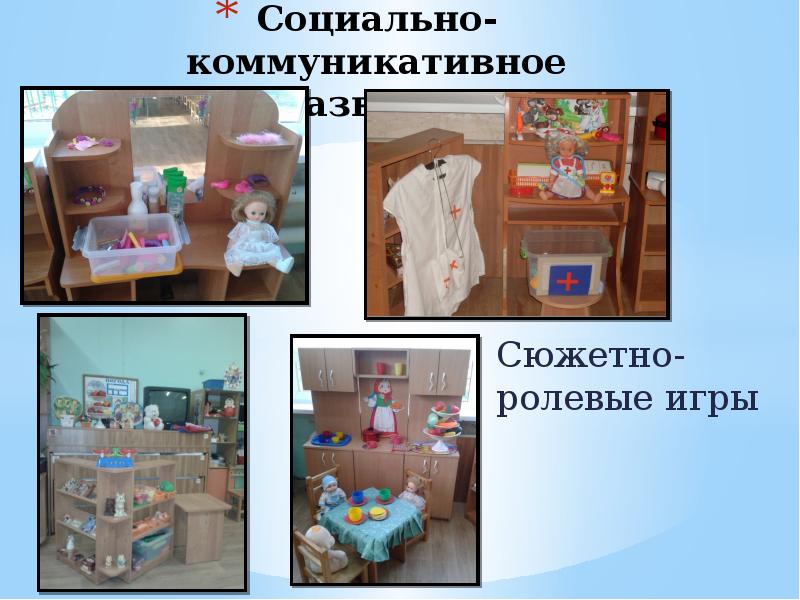 Развивающая среда социально коммуникативное развитие