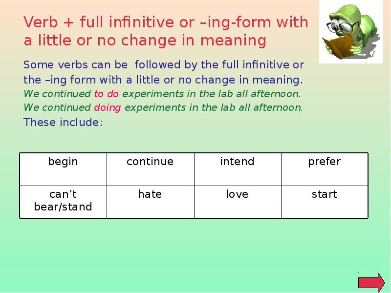 Ing to infinitive правило. To Infinitive or ing form правило. Инфинитив и инговая форма. Infinitive ing forms правило.