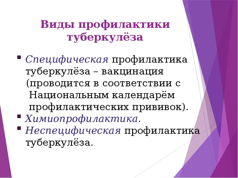 Схема химиопрофилактики туберкулеза