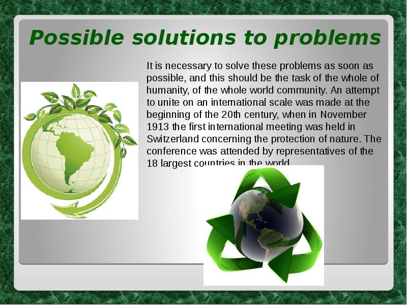 Environmental problems проект