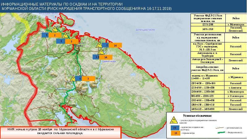 Карта погоды мурманск