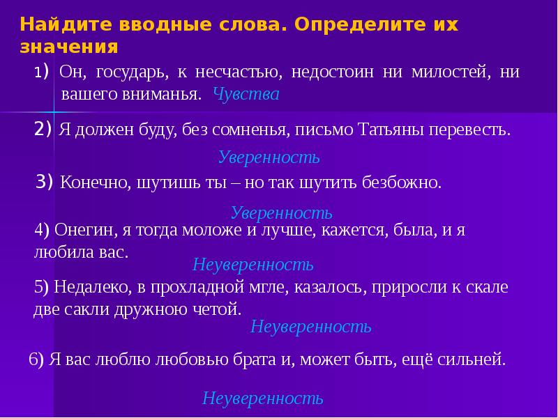 По данным схемам составьте и запишите предложения с вводными конструкциями и обращениями