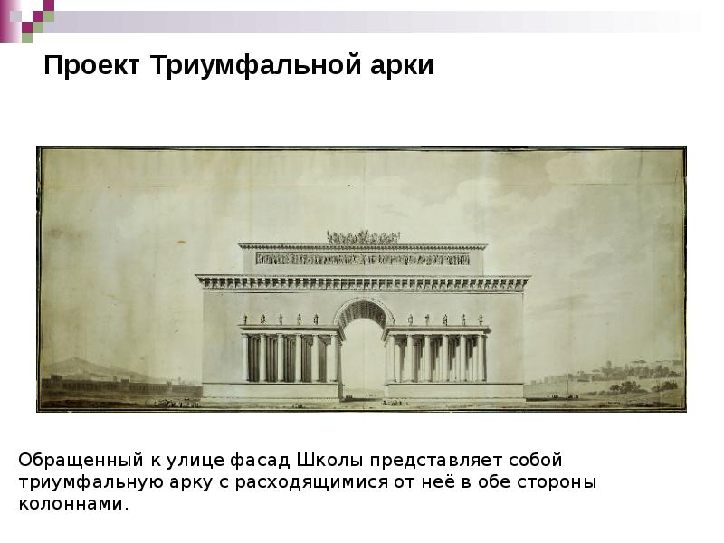 Проект Триумфальной арки Проект Триумфальной арки