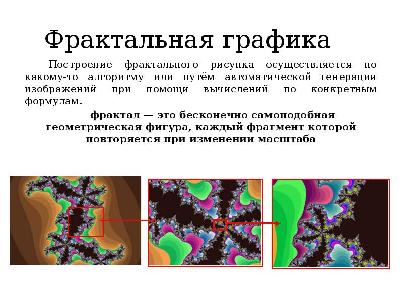 Какая графика использовалась для получения изображения растровая фрактальная векторная