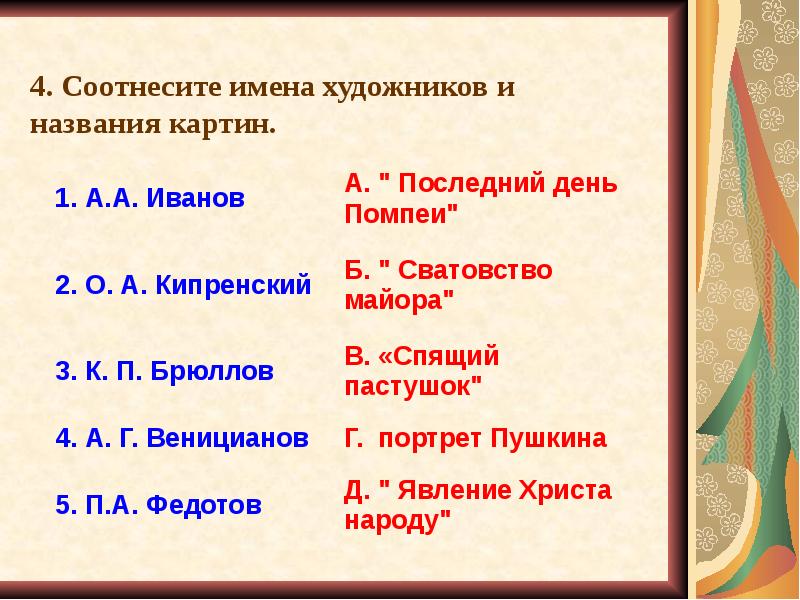 Имена художников. Соотнесите имена художников и картины. Соотнесите имена художников и названия картин а.а Иванов. Имена живописец название.