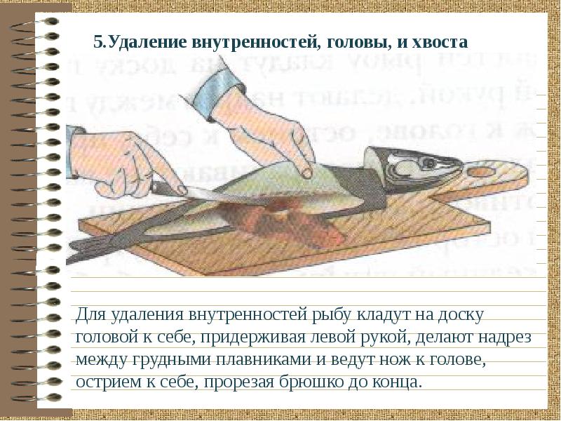 Обработка чешуйчатой рыбы презентация