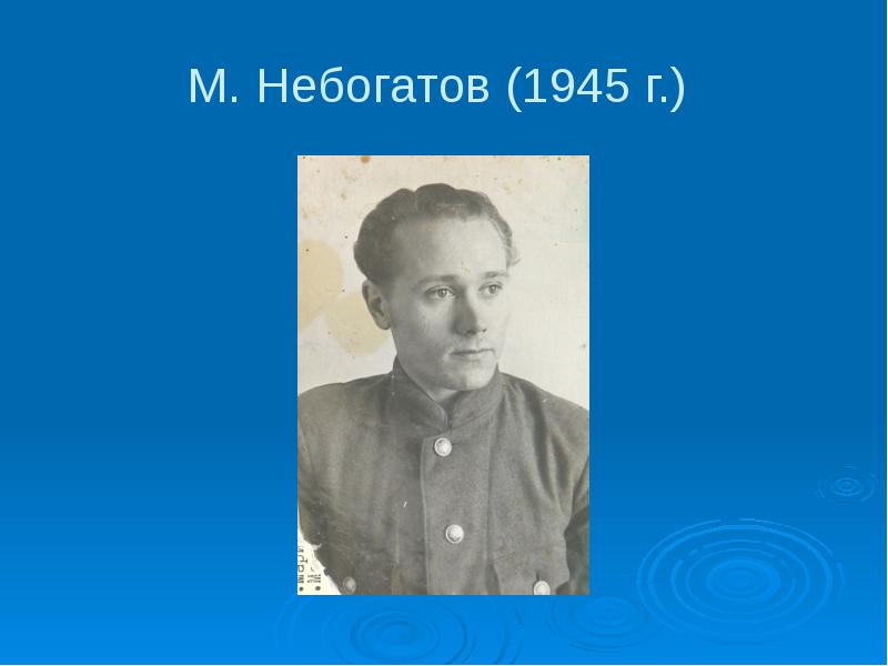 Небогатов михаил александрович презентация