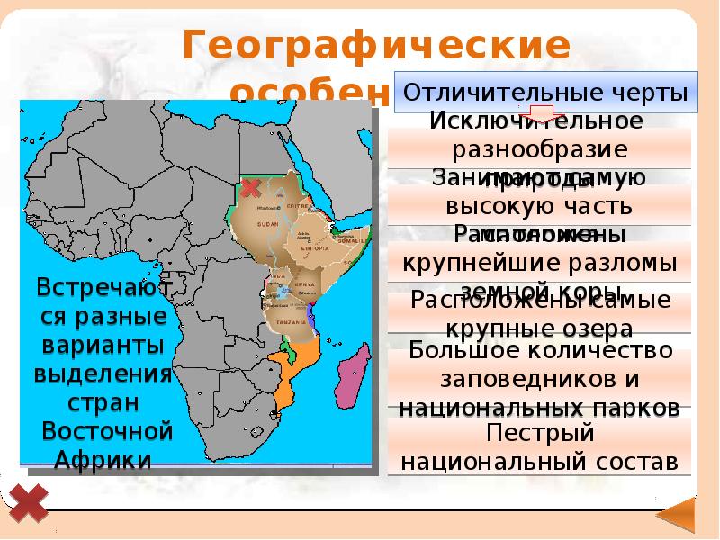 Страны восточной африки презентация 7 класс география