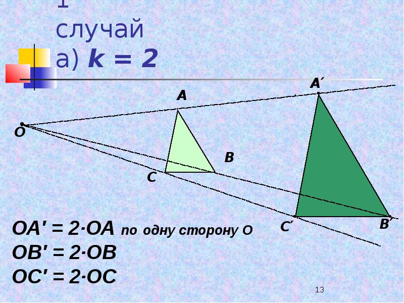 Гомотетия презентация 9 класс