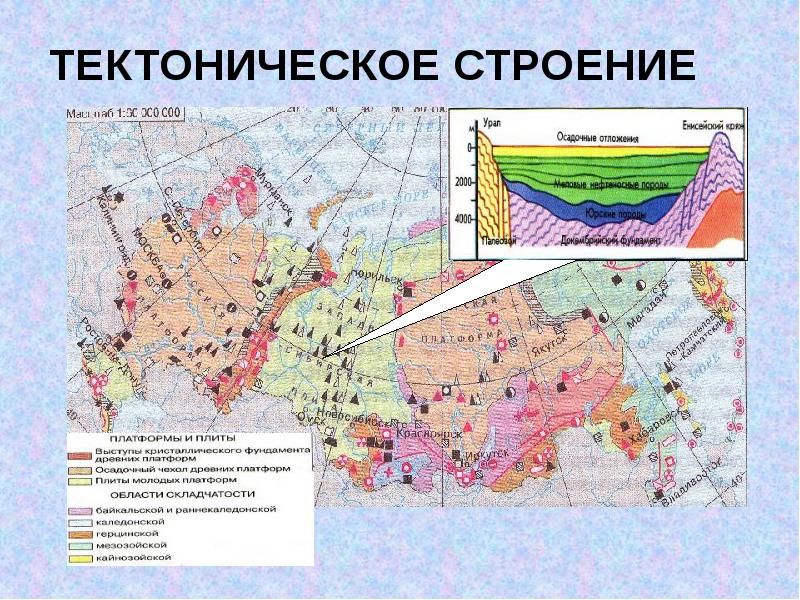 Карта тектонических структур