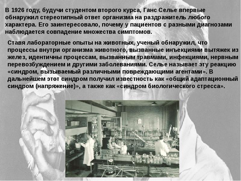 Теория стресса ганса селье презентация