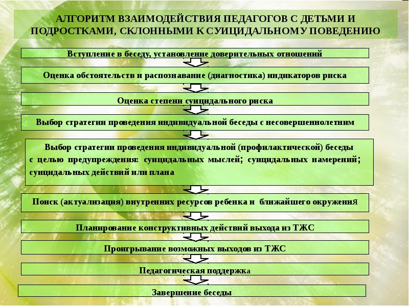 Перечень этапов процесса проведения педагогом беседы с детьми по картине