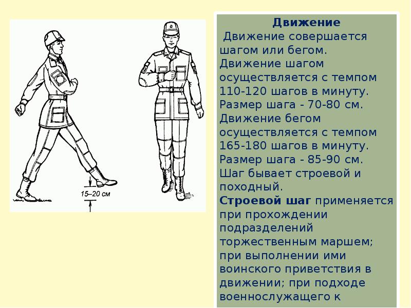 Строевые приемы без движения