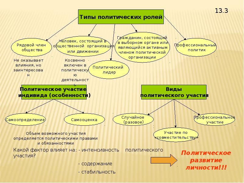 Проект по теме личность и политика