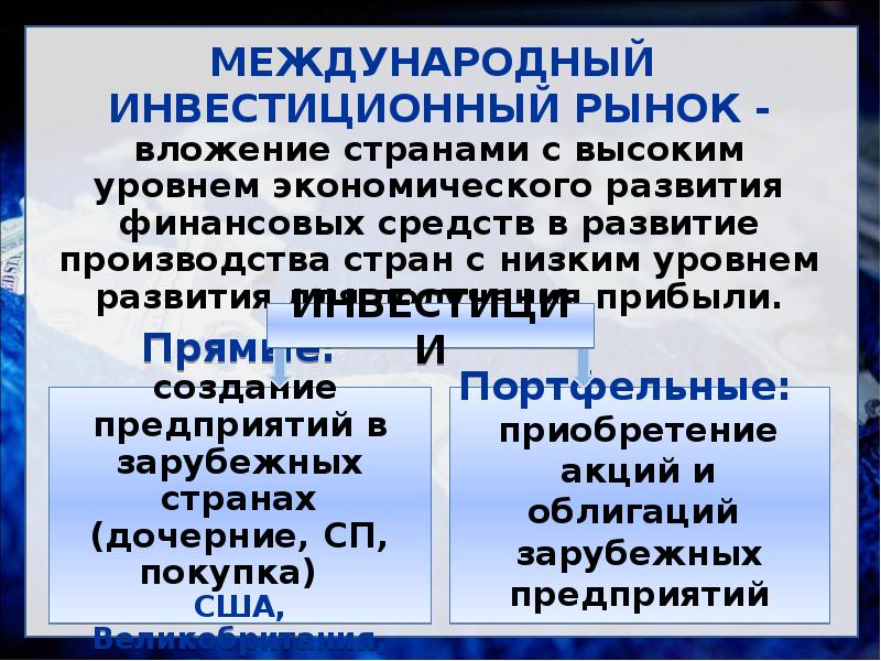 География международных экономических отношений. Международный инвестиционный рынок. Всемирные экономические отношения география схема. Схема Всемирные экономические отношения география 10 класс.