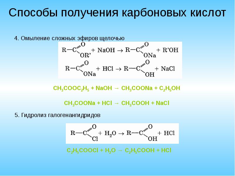 Схема реакции гидролиза этанонитрила