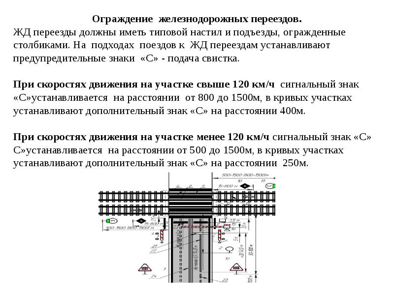 Схема жд переезда со шлагбаумом