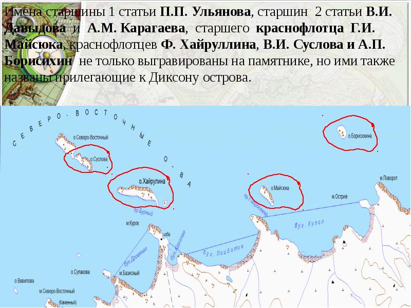 Карта диксонского района