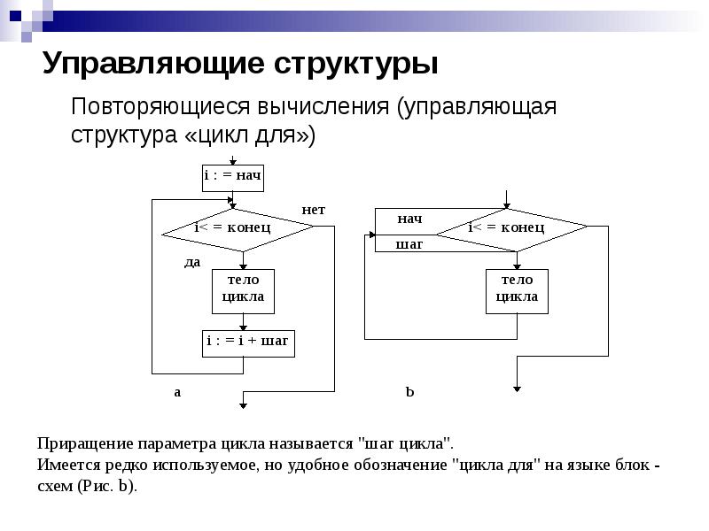 Бесконечный цикл блок схема