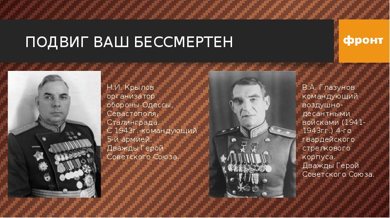 Подвиг ваш бессмертен презентация