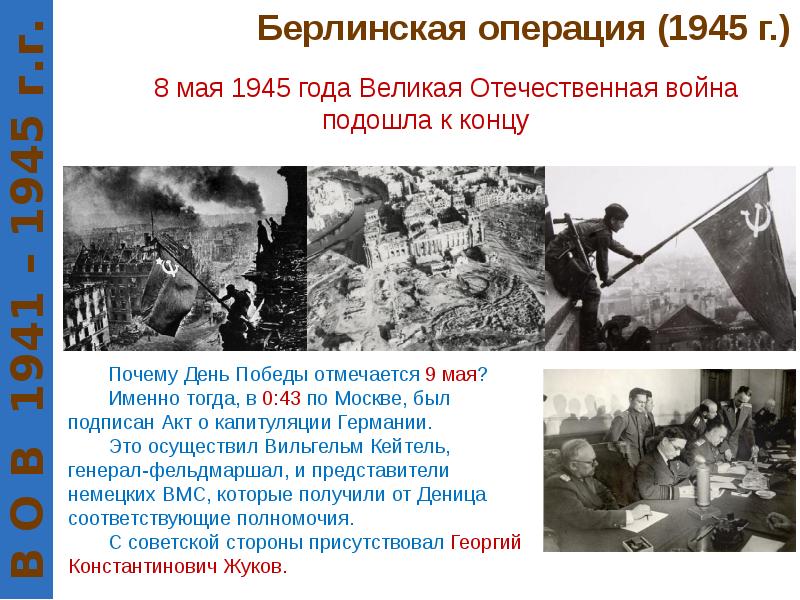 Хронология событий вов 1941 1945 презентация