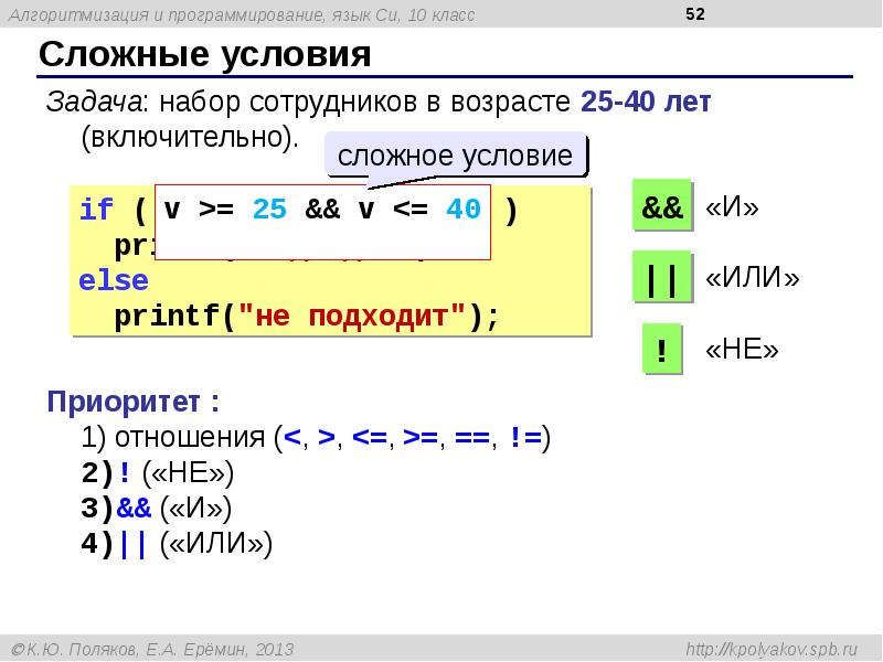 C язык программирования презентация