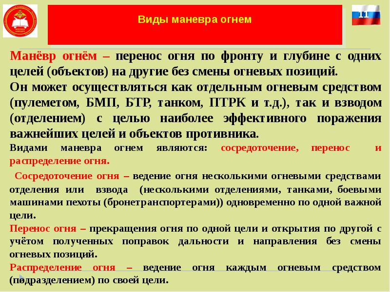 Цель перемещения. Виды маневра огнем. Виды маневра подразделениями. Видами маневра являются:. Виды маневра подразделениями и огнем.