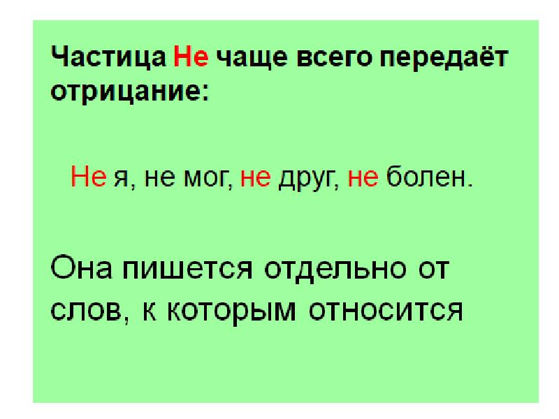 Урок презентация частицы не и ни