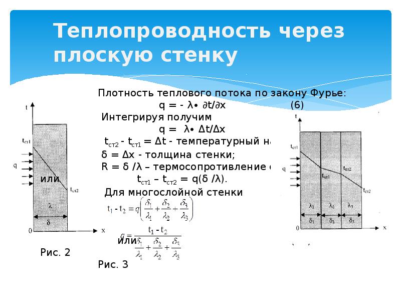 Теплопередачи от стенки к стенке. Плотность теплового потока плоской стенки. Плотность теплового потока через стенку. Плотность теплового потока через стенку формула. Плотность теплового потока формула через плоскую стенку.