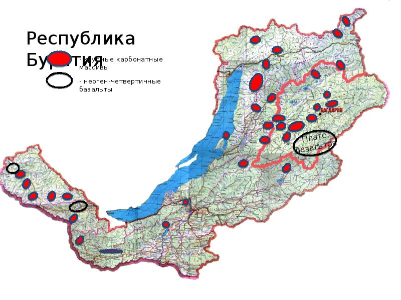 Карта баунтовского района республики бурятия