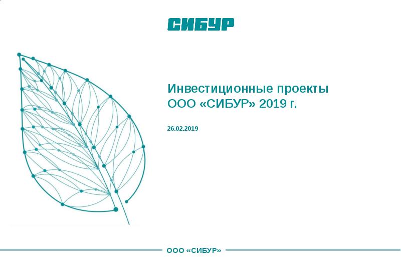 Инвестиционные проекты сибур