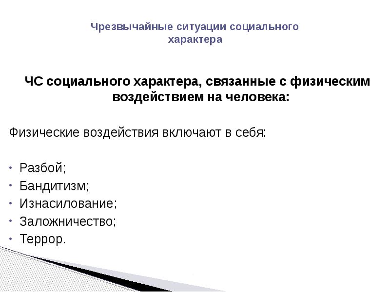 Опасности социального характера презентация