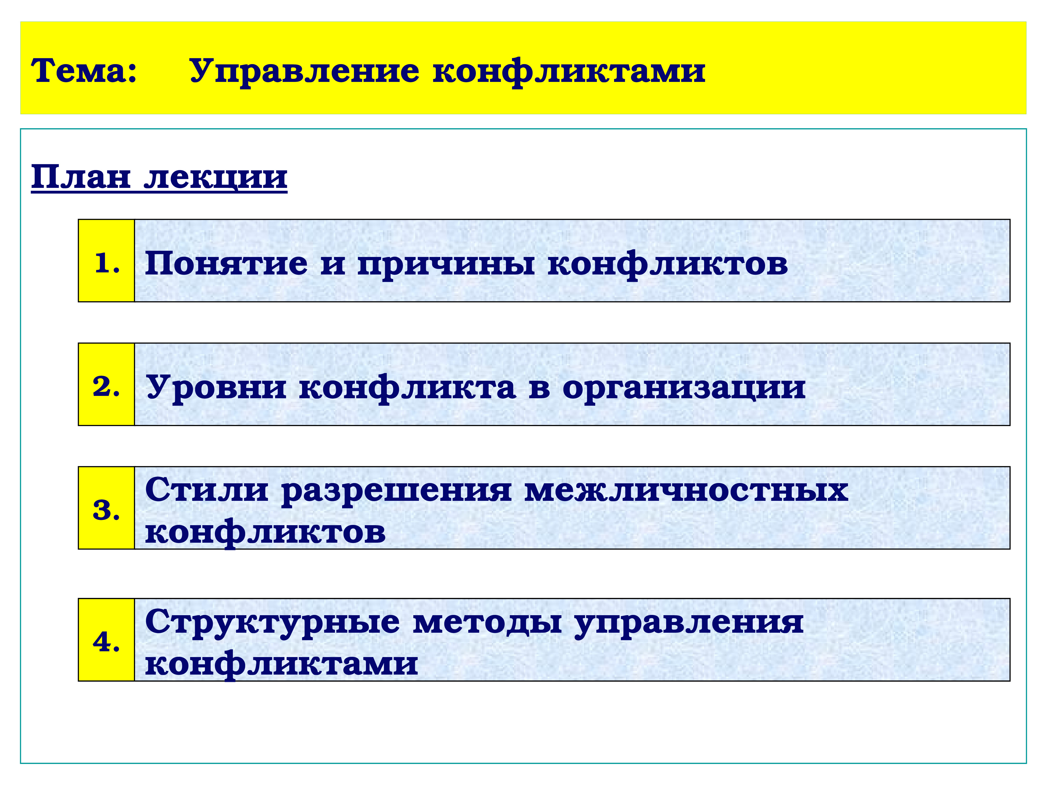 Организация реализации управленческого решения